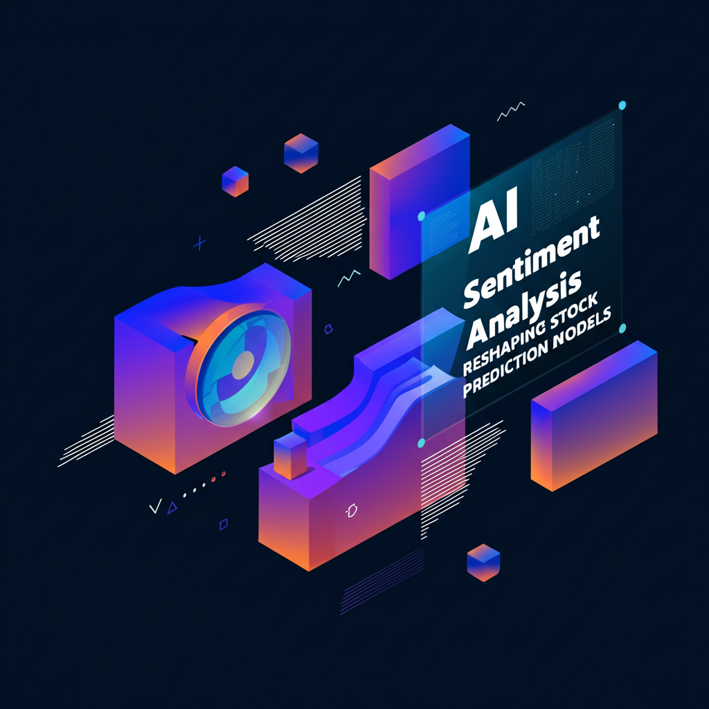 AI analyzing social media feeds and stock charts