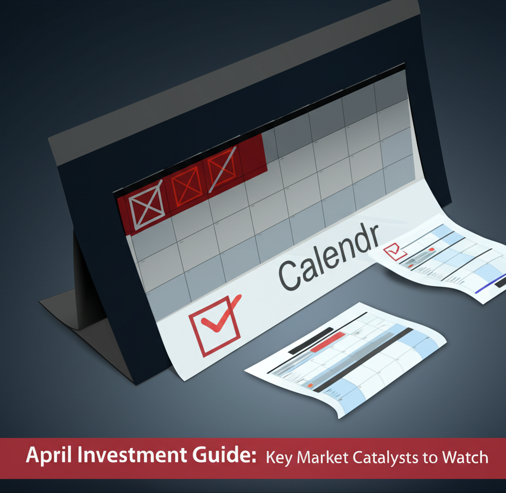 Calendar marked with important financial dates and indicators