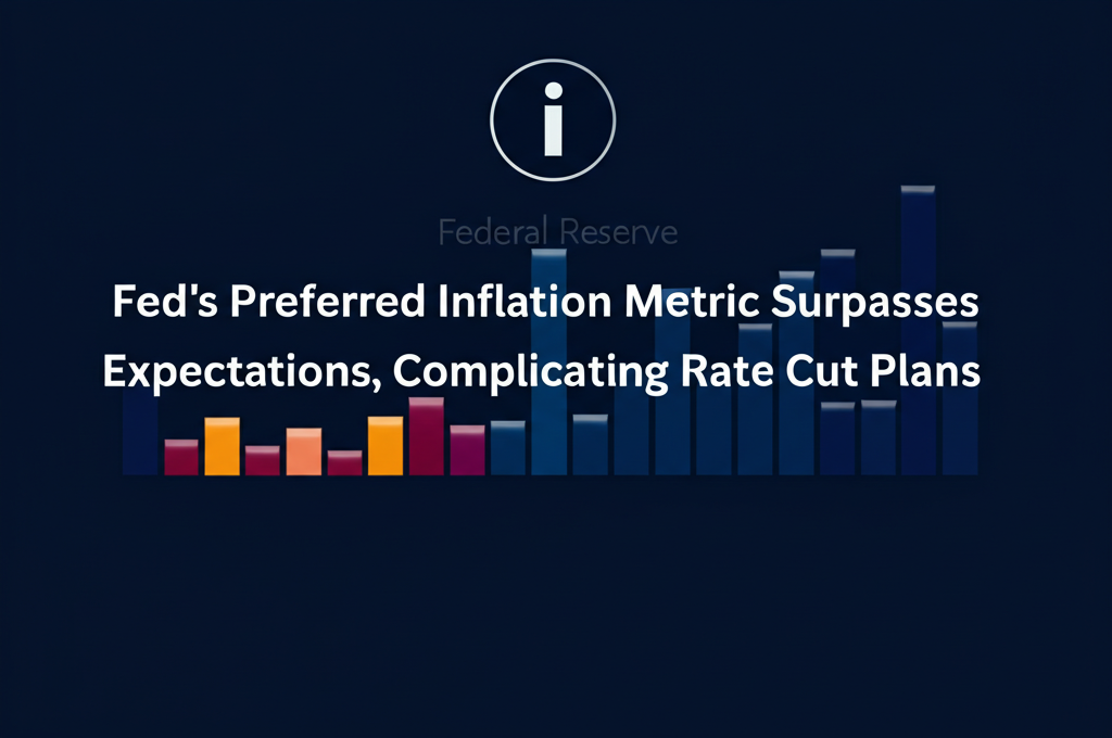 Federal Reserve building with inflation chart overlay