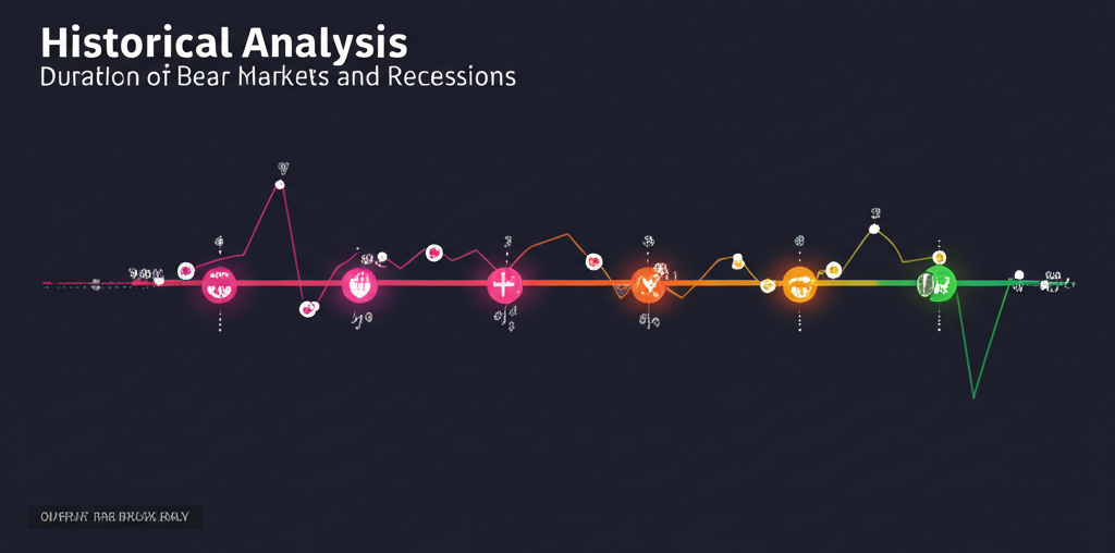 Recession duration timeline infographic