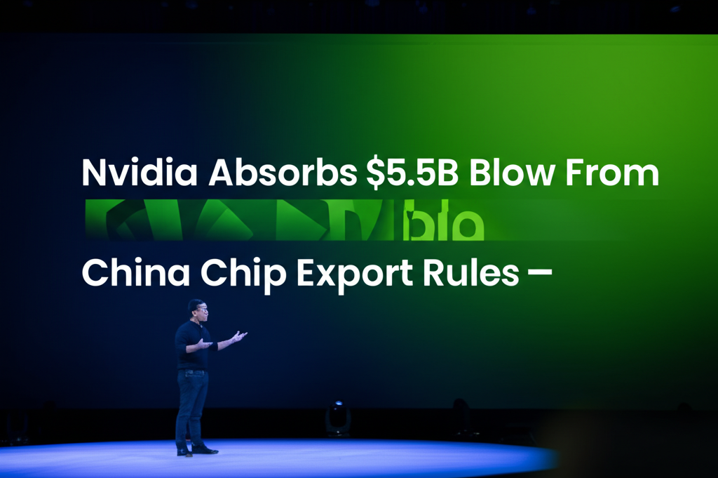 Nvidia CEO presenting chip technology at conference