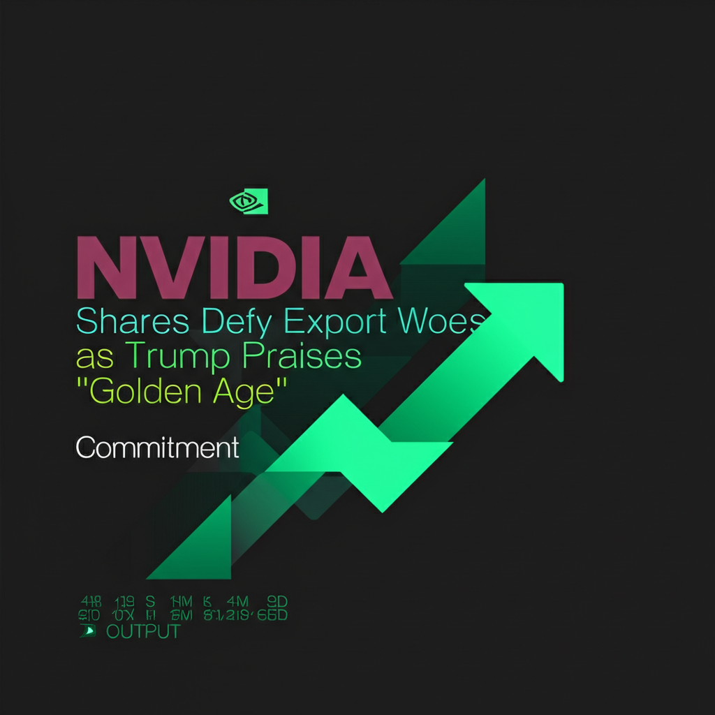 Nvidia stock chart showing upward trend