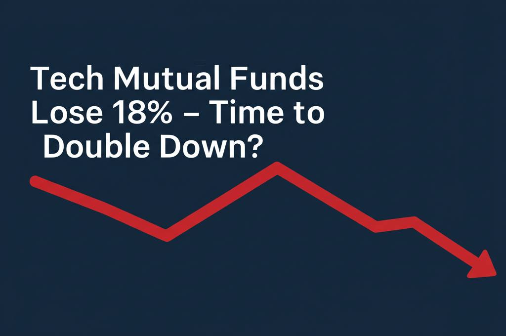Investment portfolio chart trending downward