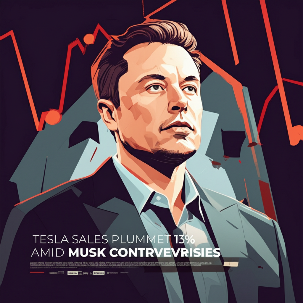 Elon Musk speaking at Tesla factory