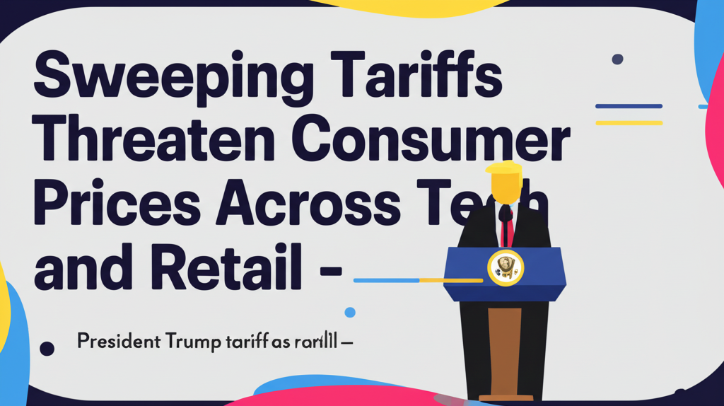 President Trump announcing tariffs at press podium