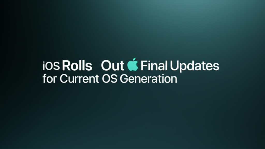 Apple software update screen showing iOS and macOS