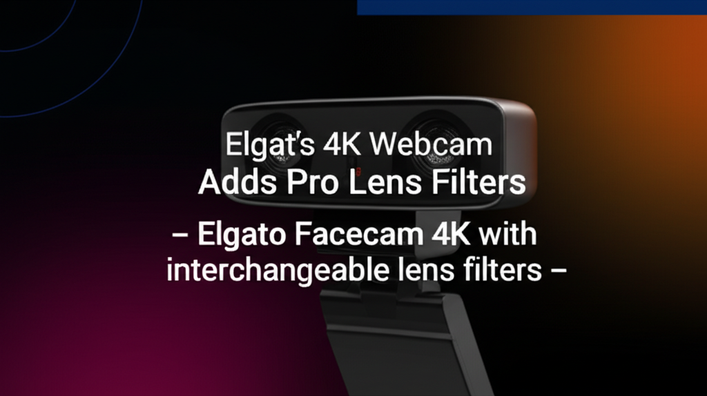Elgato Facecam 4K with interchangeable lens filters