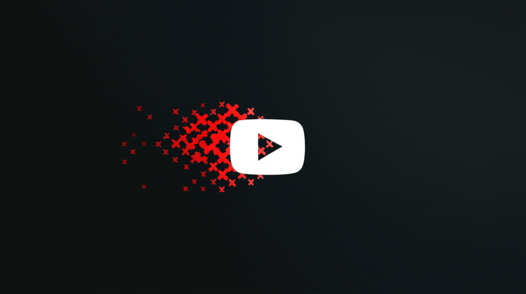 YouTube video player with disappearing skip button