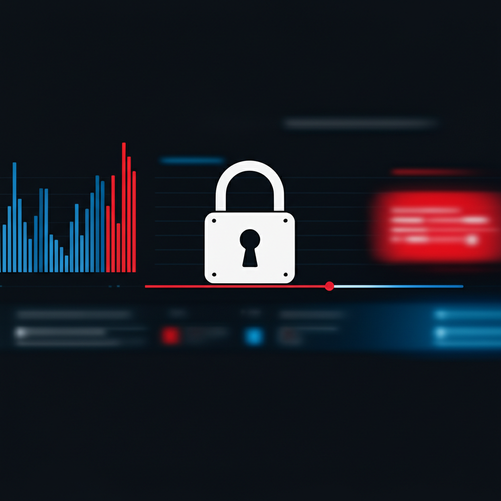 Lock icon over YouTube viewing history chart