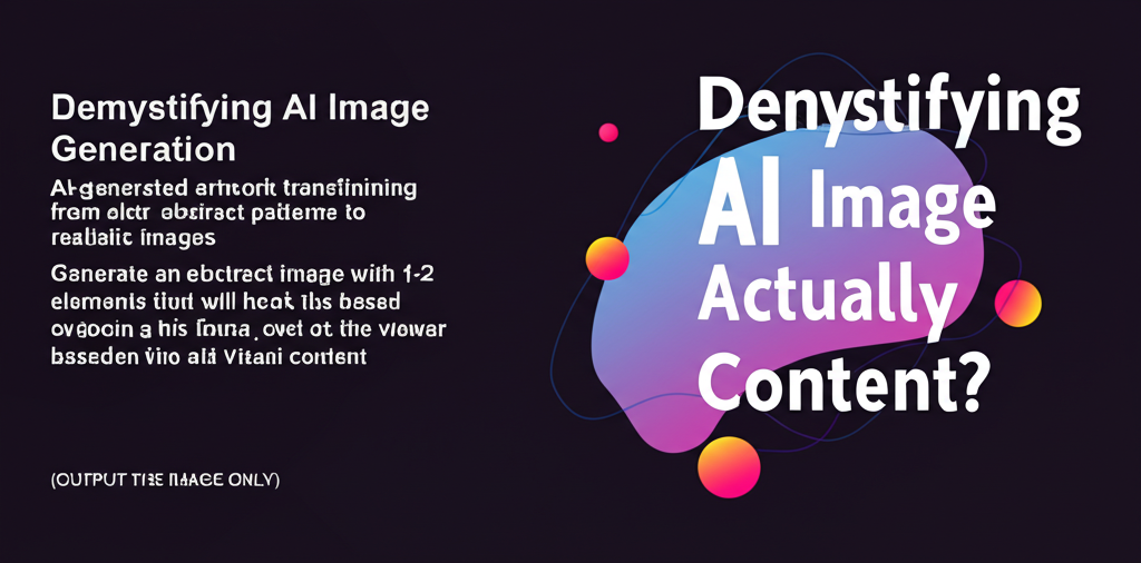 AI-generated artwork transitioning from abstract patterns to realistic images