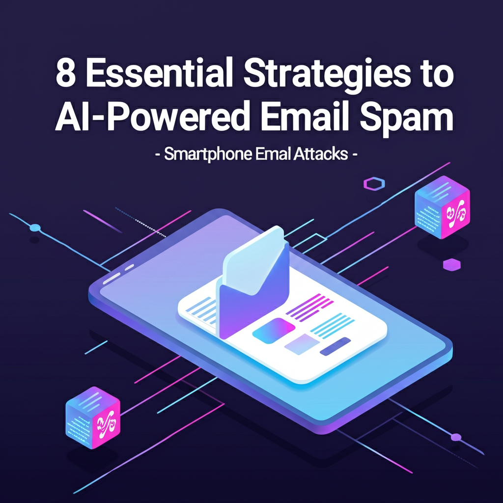 Smartphone showing AI-filtered email inbox