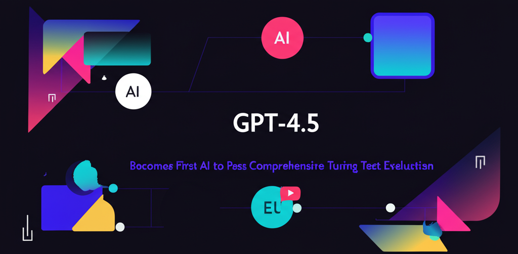 Turing test diagram with AI conversation examples