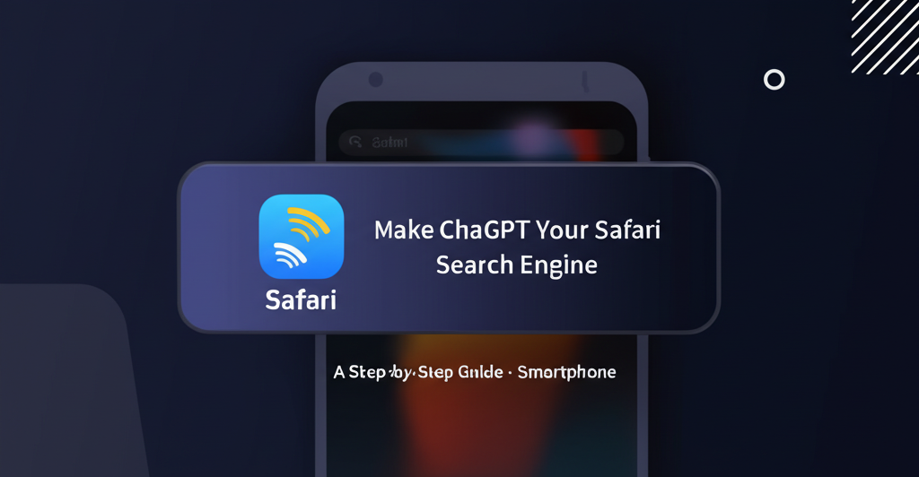 Smartphone showing Safari browser with ChatGPT interface