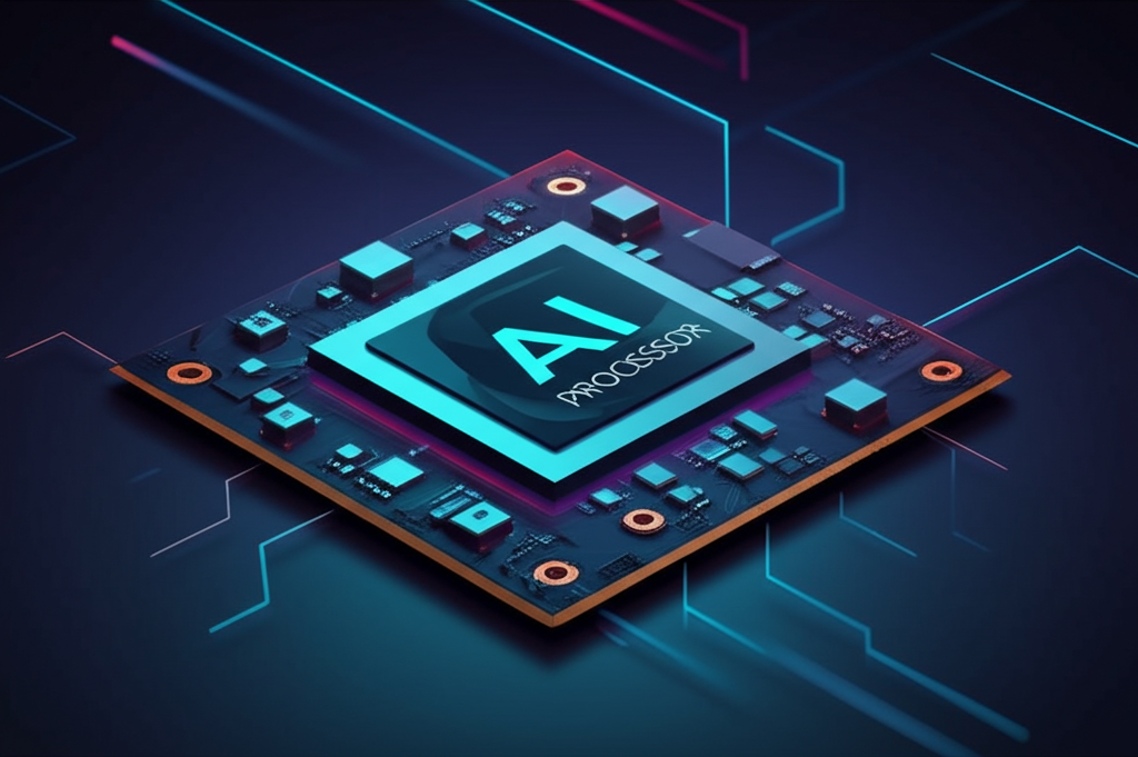 Chromebook motherboard with AI processor highlighted