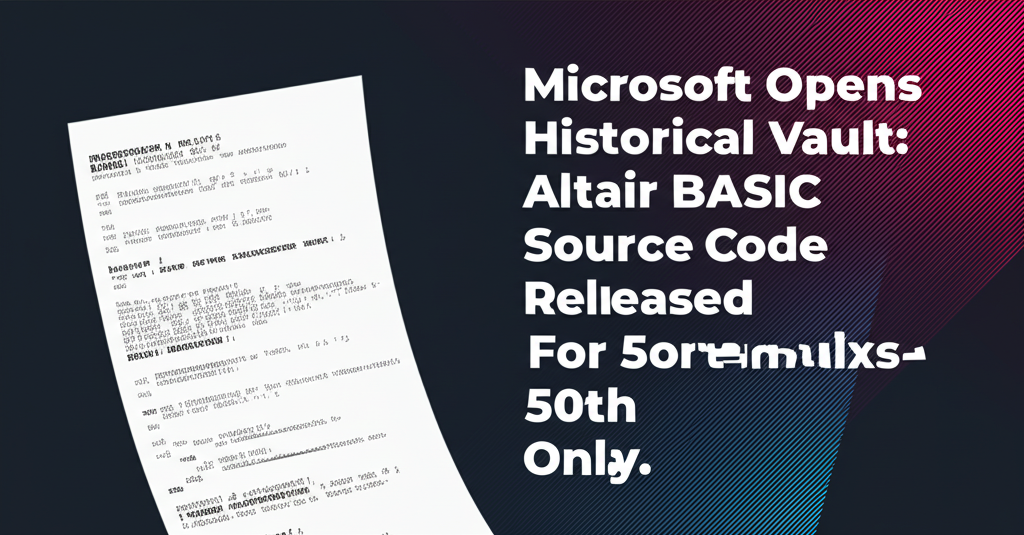 Vintage computer showing Altair BASIC code printout