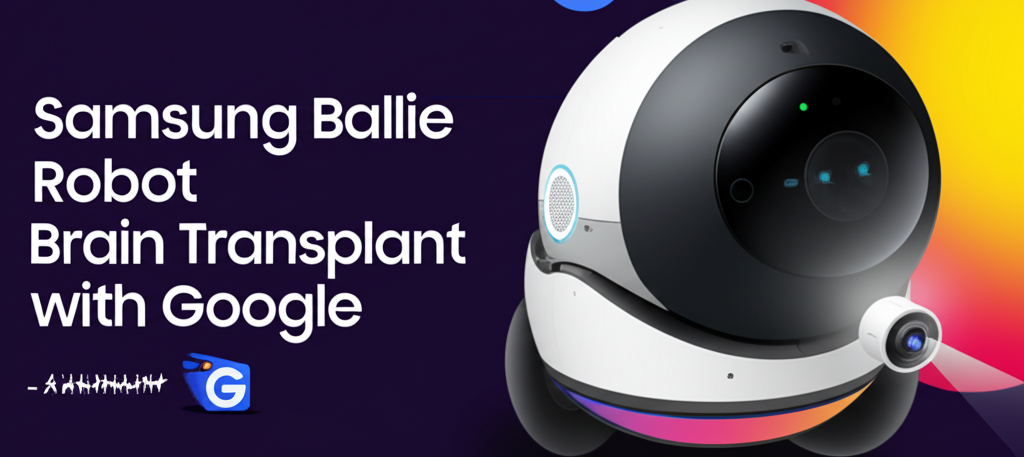 Samsung Ballie home robot with projector demonstration