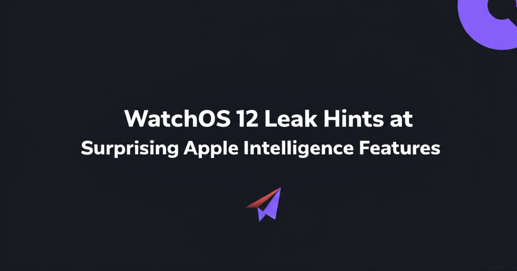 Apple Watch displaying potential new interface