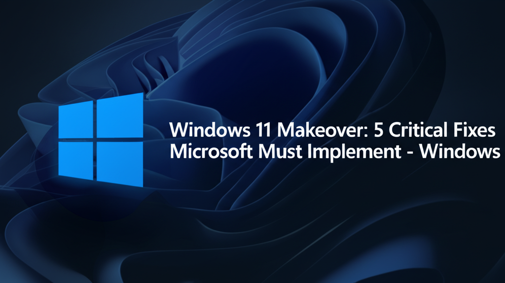 Windows 11 logo with improvement checklist overlay